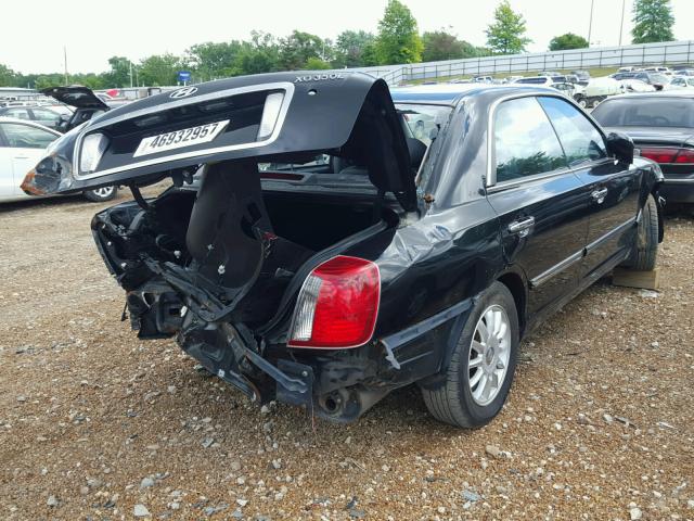 KMHFU45E94A372314 - 2004 HYUNDAI XG 350 BLACK photo 4