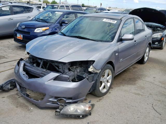 JM1BK123151267522 - 2005 MAZDA 3 S GRAY photo 2