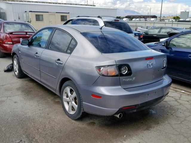 JM1BK123151267522 - 2005 MAZDA 3 S GRAY photo 3