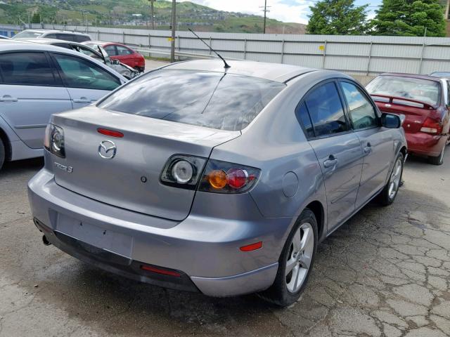 JM1BK123151267522 - 2005 MAZDA 3 S GRAY photo 4