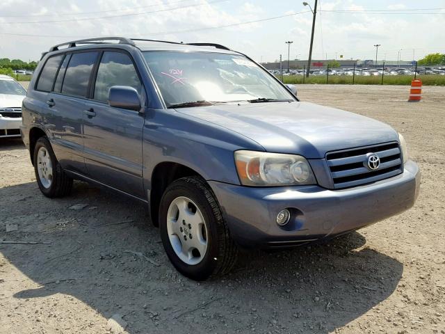 JTEEP21A260183247 - 2006 TOYOTA HIGHLANDER BLUE photo 1