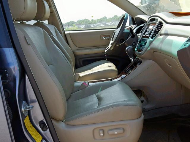 JTEEP21A260183247 - 2006 TOYOTA HIGHLANDER BLUE photo 5