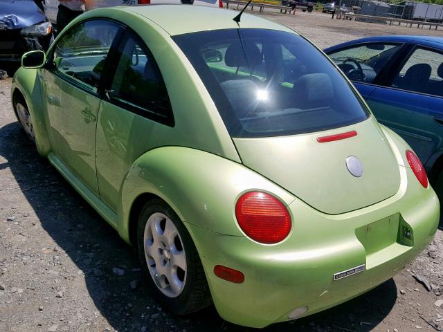 3VWCK21CX3M400545 - 2003 VOLKSWAGEN NEW BEETLE Yaşıl foto 3