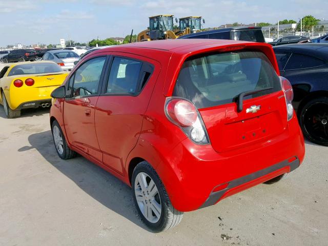 KL8CD6S95FC786202 - 2015 CHEVROLET SPARK 1LT RED photo 3