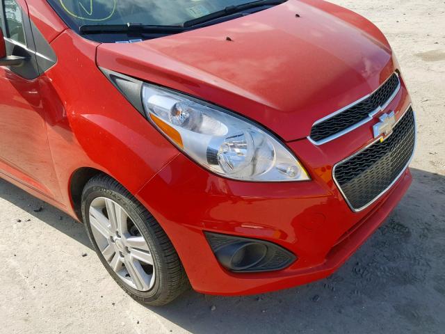 KL8CD6S95FC786202 - 2015 CHEVROLET SPARK 1LT RED photo 9