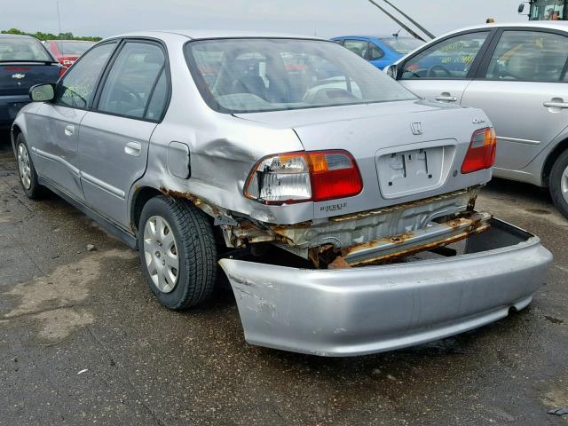 2HGEJ6619XH595282 - 1999 HONDA CIVIC BASE SILVER photo 3