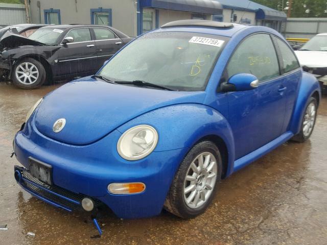 3VWCR31C74M423865 - 2004 VOLKSWAGEN NEW BEETLE Mavi foto 2