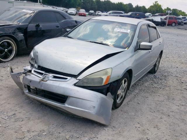 JHMCN36475C012760 - 2005 HONDA ACCORD HYB SILVER photo 2