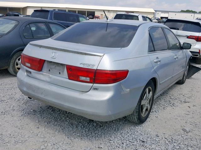 JHMCN36475C012760 - 2005 HONDA ACCORD HYB SILVER photo 4