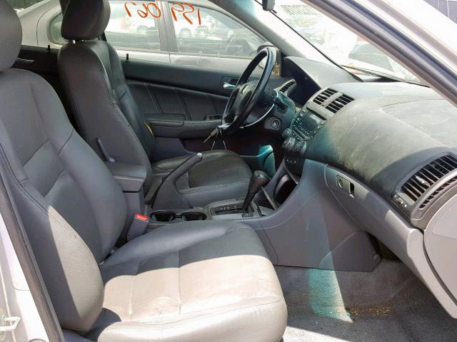 JHMCN36475C012760 - 2005 HONDA ACCORD HYB SILVER photo 5