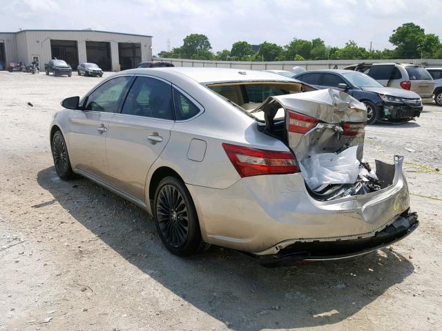 4T1BK1EB4GU200848 - 2016 TOYOTA AVALON XLE GOLD photo 3