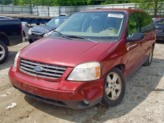 2FMZA57695BA70321 - 2005 FORD FREESTAR S RED photo 2