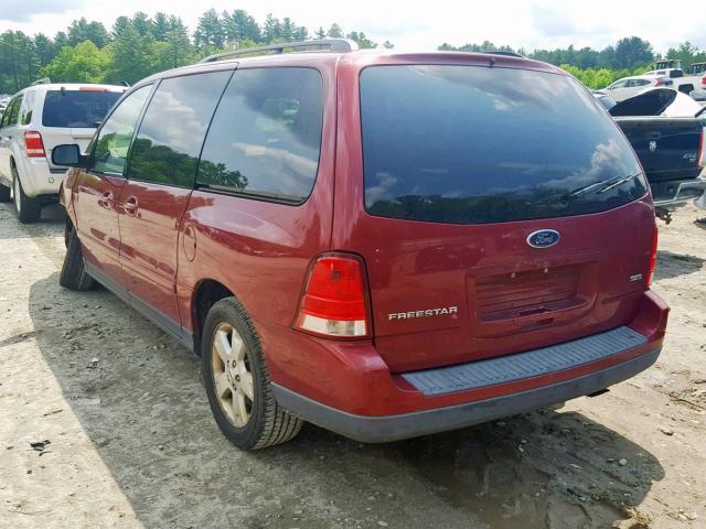 2FMZA57695BA70321 - 2005 FORD FREESTAR S RED photo 3