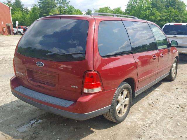 2FMZA57695BA70321 - 2005 FORD FREESTAR S RED photo 4