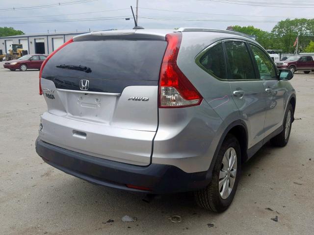 2HKRM4H70DH673559 - 2013 HONDA CR-V EXL GRAY photo 4