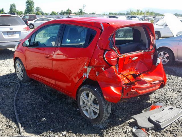 KL8CA6S90EC486977 - 2014 CHEVROLET SPARK LS RED photo 3