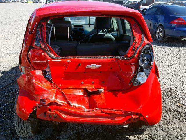 KL8CA6S90EC486977 - 2014 CHEVROLET SPARK LS RED photo 9