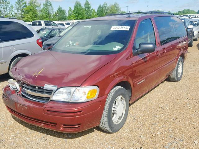 1GNDX13E33D170979 - 2003 CHEVROLET VENTURE LU RED photo 2