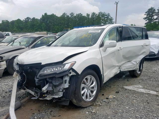 5J8TB3H55HL007546 - 2017 ACURA RDX TECHNO WHITE photo 2