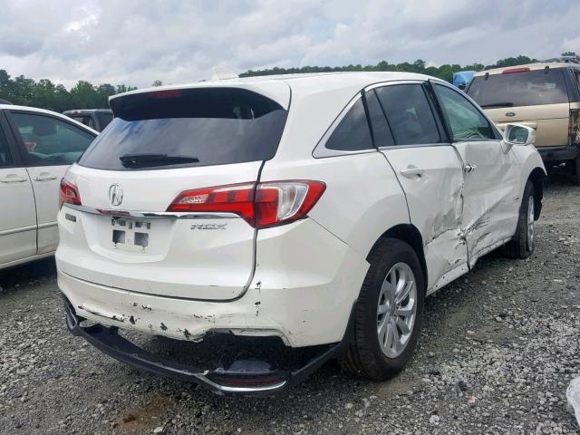 5J8TB3H55HL007546 - 2017 ACURA RDX TECHNO WHITE photo 4