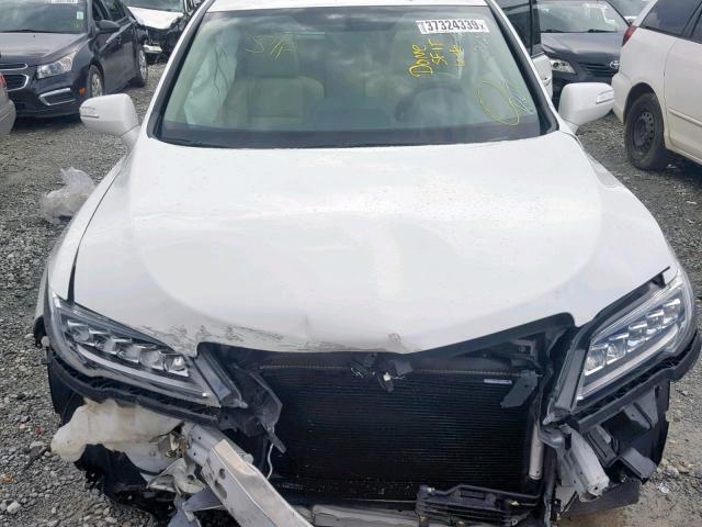 5J8TB3H55HL007546 - 2017 ACURA RDX TECHNO WHITE photo 7