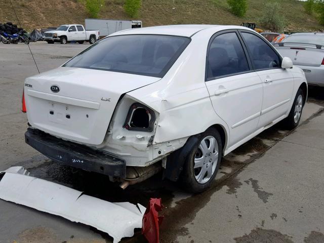 KNAFE121785529769 - 2008 KIA SPECTRA EX WHITE photo 4