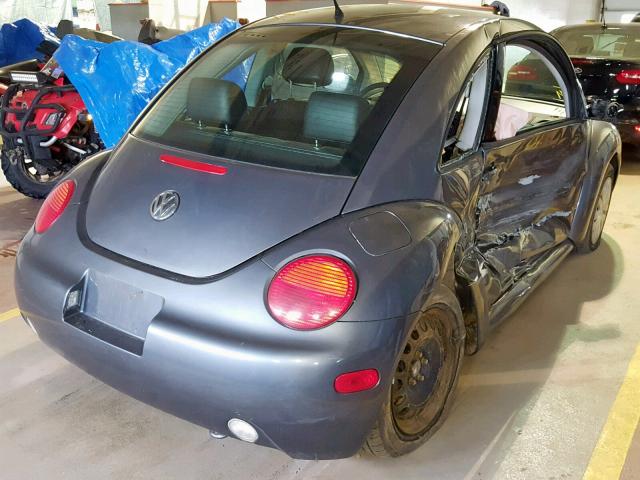 3VWCK21C44M411011 - 2004 VOLKSWAGEN NEW BEETLE GRAY photo 4