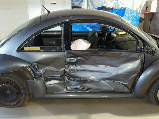 3VWCK21C44M411011 - 2004 VOLKSWAGEN NEW BEETLE GRAY photo 9