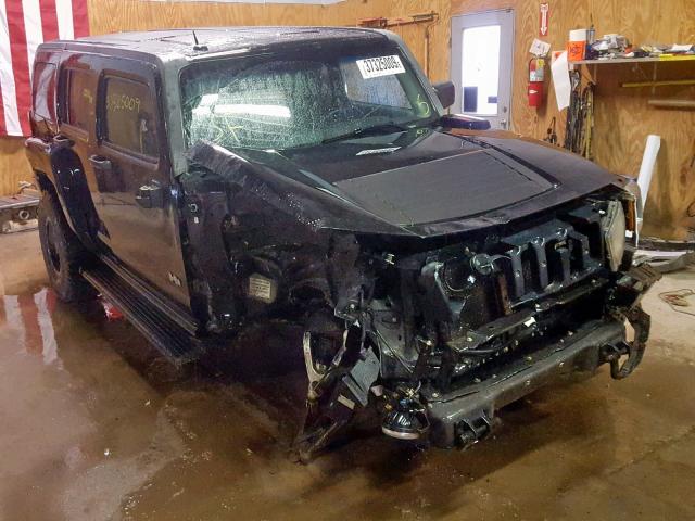 5GTDN13EX78216054 - 2007 HUMMER H3 BLACK photo 1