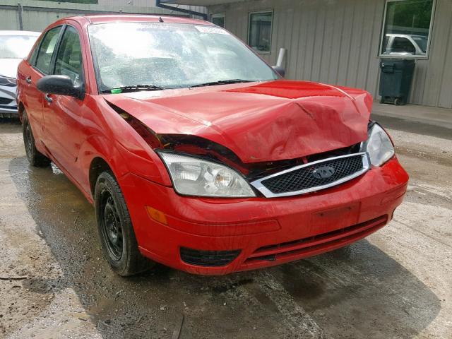 1FAFP34N17W285804 - 2007 FORD FOCUS ZX4 RED photo 1