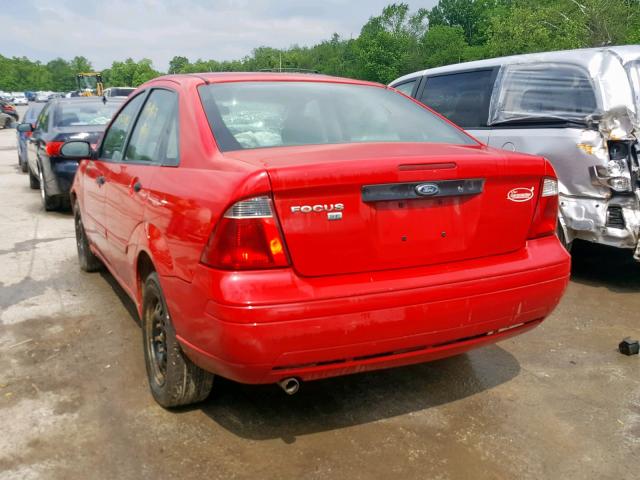 1FAFP34N17W285804 - 2007 FORD FOCUS ZX4 RED photo 3