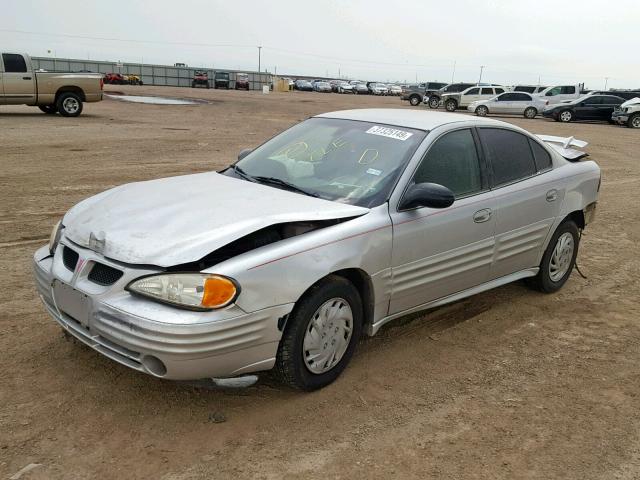 1G2NE52F72C280480 - 2002 PONTIAC GRAND AM S SILVER photo 2