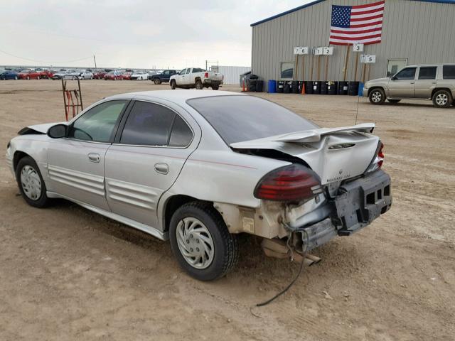 1G2NE52F72C280480 - 2002 PONTIAC GRAND AM S SILVER photo 3