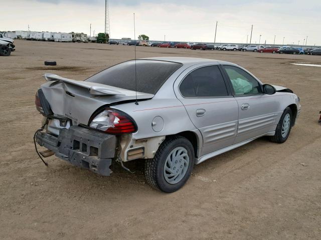 1G2NE52F72C280480 - 2002 PONTIAC GRAND AM S SILVER photo 4