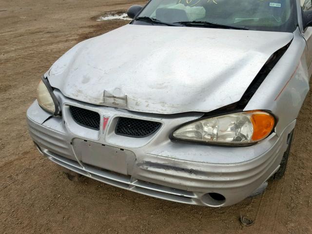1G2NE52F72C280480 - 2002 PONTIAC GRAND AM S SILVER photo 9