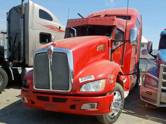 1XKADP9X6DJ367488 - 2013 KENWORTH CONSTRUCTI RED photo 2