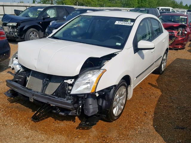 3N1AB6APXCL691254 - 2012 NISSAN SENTRA 2.0 WHITE photo 2