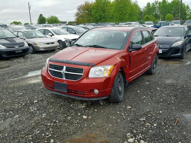 1B3CB5HA4AD637180 - 2010 DODGE CALIBER HE RED photo 2