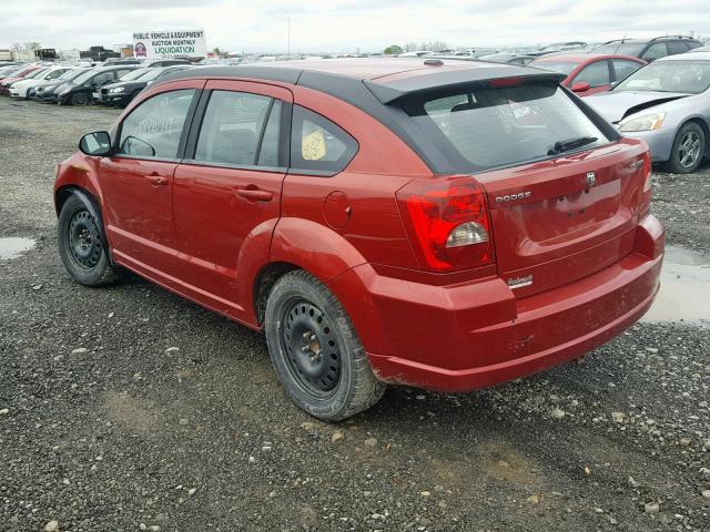 1B3CB5HA4AD637180 - 2010 DODGE CALIBER HE RED photo 3