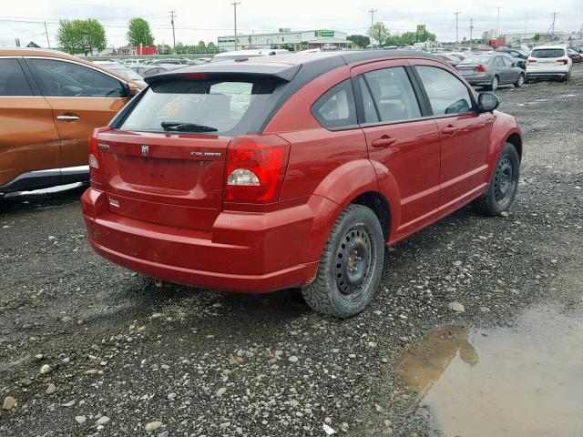 1B3CB5HA4AD637180 - 2010 DODGE CALIBER HE RED photo 4