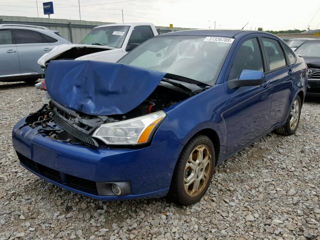 1FAHP36N49W162958 - 2009 FORD FOCUS SES BLUE photo 2