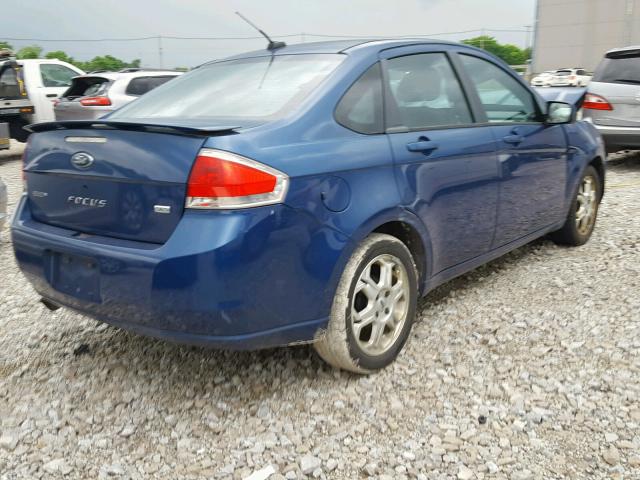 1FAHP36N49W162958 - 2009 FORD FOCUS SES BLUE photo 4