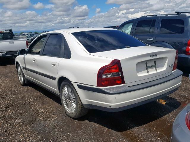 YV1TS92D921240246 - 2002 VOLVO S80 WHITE photo 3