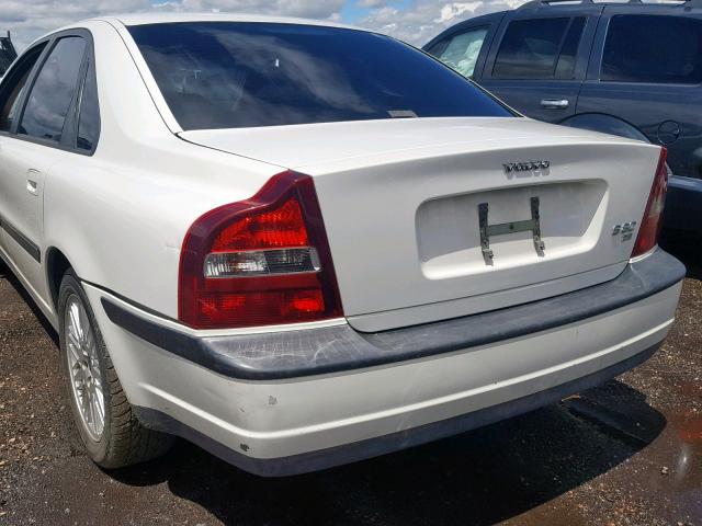 YV1TS92D921240246 - 2002 VOLVO S80 WHITE photo 9