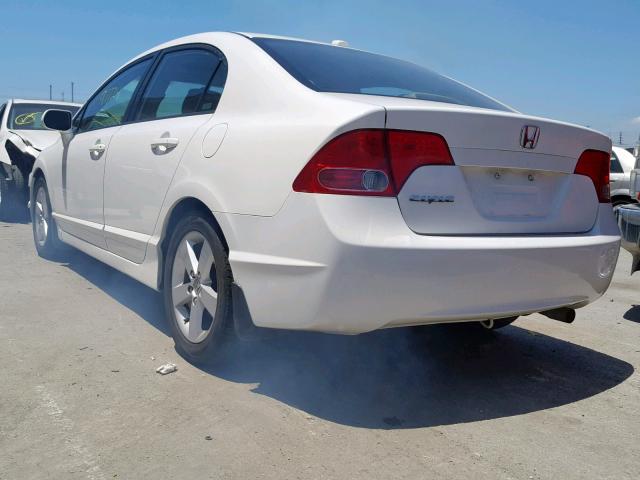 1HGFA16978L069718 - 2008 HONDA CIVIC EXL WHITE photo 3