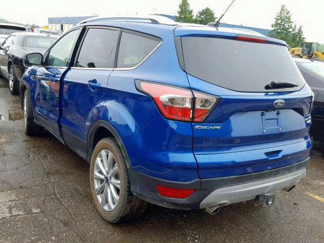 1FMCU0J93HUB91475 - 2017 FORD ESCAPE TIT BLUE photo 3