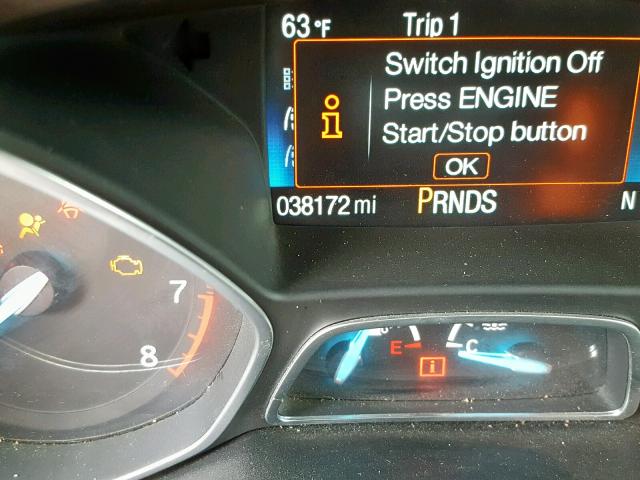 1FMCU0J93HUB91475 - 2017 FORD ESCAPE TIT BLUE photo 8