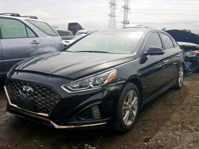 5NPE34AF9JH720554 - 2018 HYUNDAI SONATA SPO BLACK photo 2