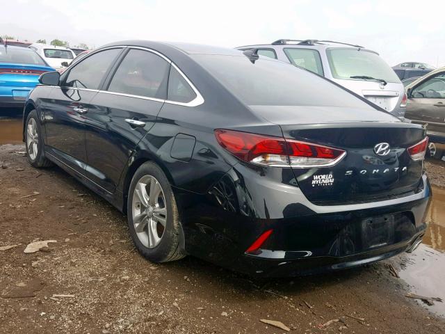 5NPE34AF9JH720554 - 2018 HYUNDAI SONATA SPO BLACK photo 3