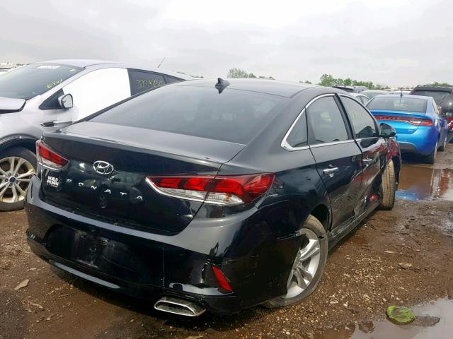 5NPE34AF9JH720554 - 2018 HYUNDAI SONATA SPO BLACK photo 4